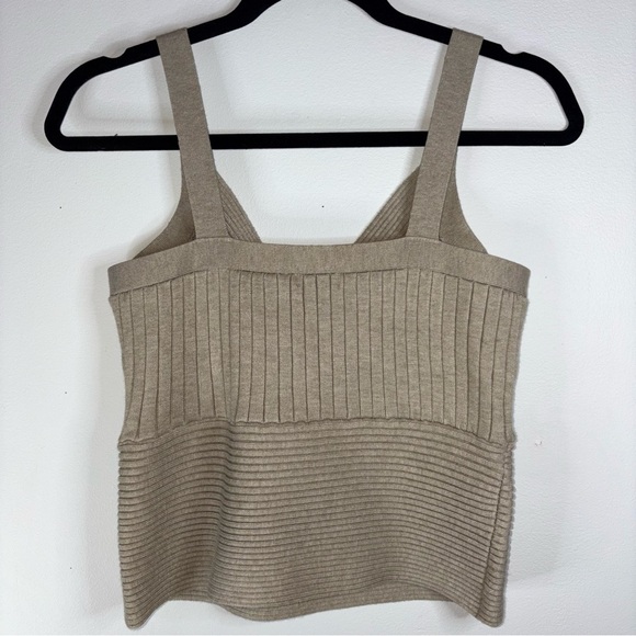 Cache Beige Ribbed Women's Top - Picture 5 of 5